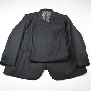 Hockerty 60R 54x28 Black Wool Portly Mens Jacket Pants Tuxedo